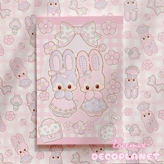 ♡専用♡デザインペーパー　バラメモ おめかしいちご♡A4デザインペーパー | Atelier PONTA