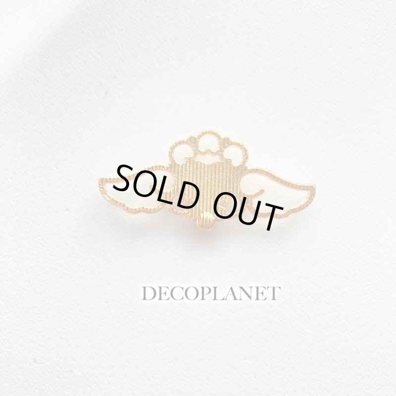 画像5: カボション 羽ハート ビジュー(2個入り) (5)