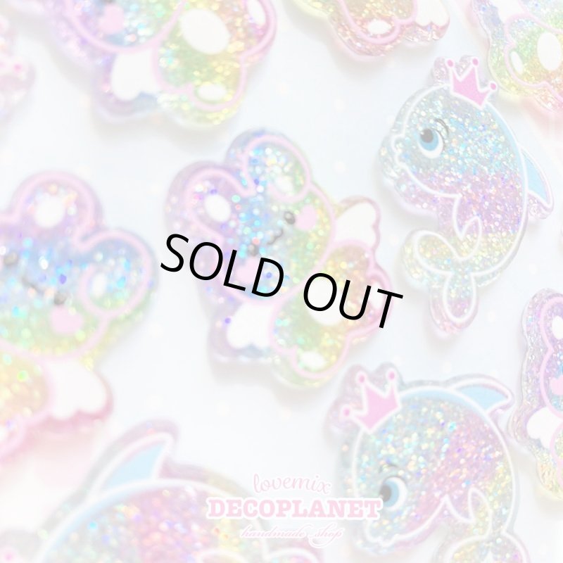 画像3:    キラキラ レインボー うさぎ イルカ (3)