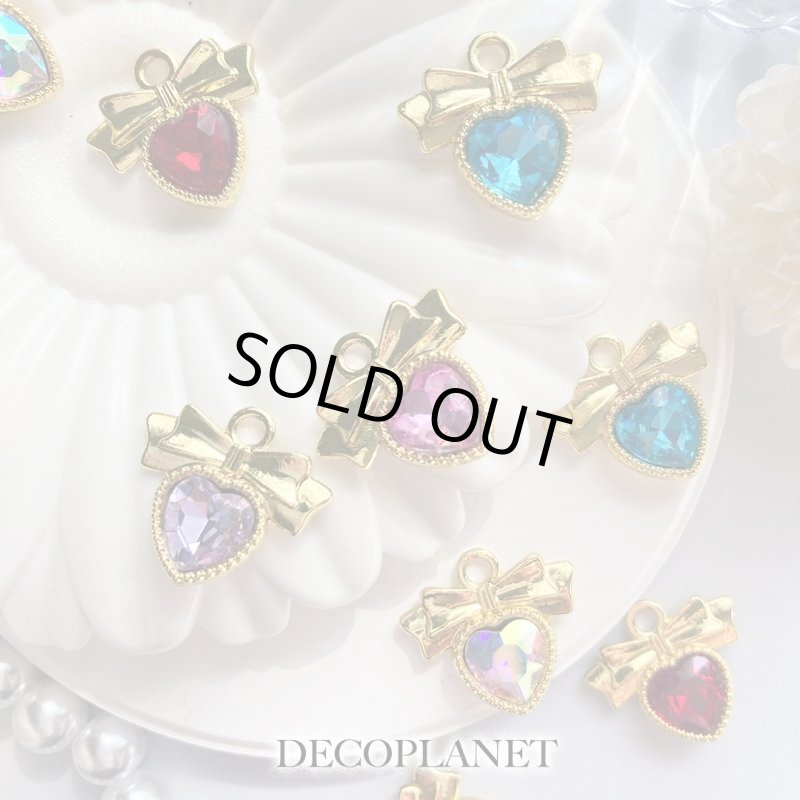 画像5: 再入荷♪   チャーム　リボンハート (5)