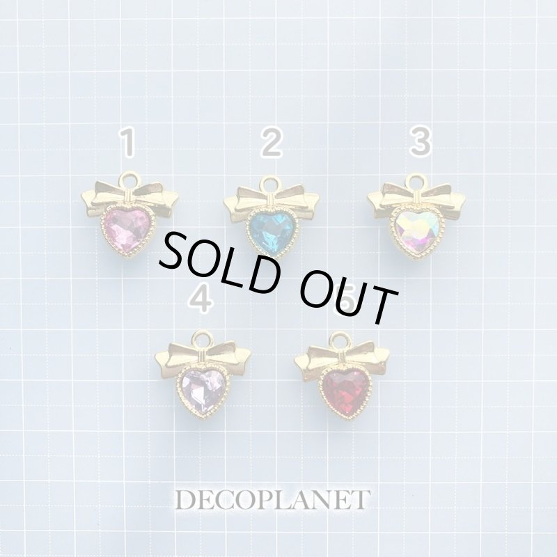 画像2: 再入荷♪   チャーム　リボンハート (2)
