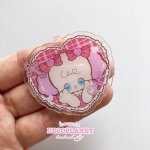 画像3: クリアプラ板 　みるちい　ピンクうさぎ　おんぷう　ハート　くまアイス　おやすみ　ハート　 (3)