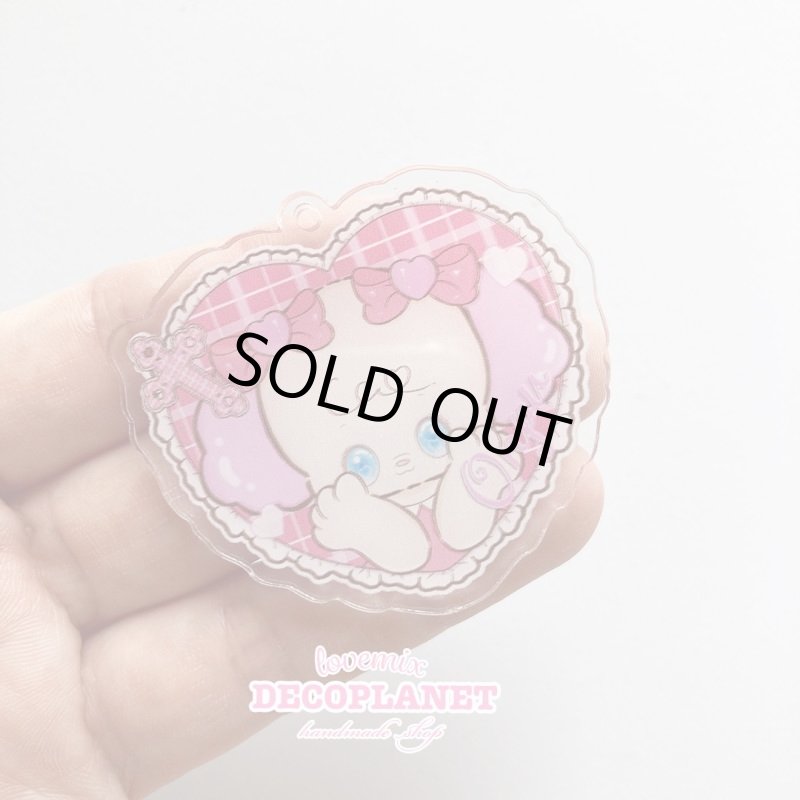 画像3: クリアプラ板 　みるちい　ピンクうさぎ　おんぷう　ハート　くまアイス　おやすみ　ハート　 (3)