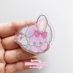 画像7: クリアプラ板 　みるちい　ピンクうさぎ　おんぷう　ハート　くまアイス　おやすみ　ハート　 (7)