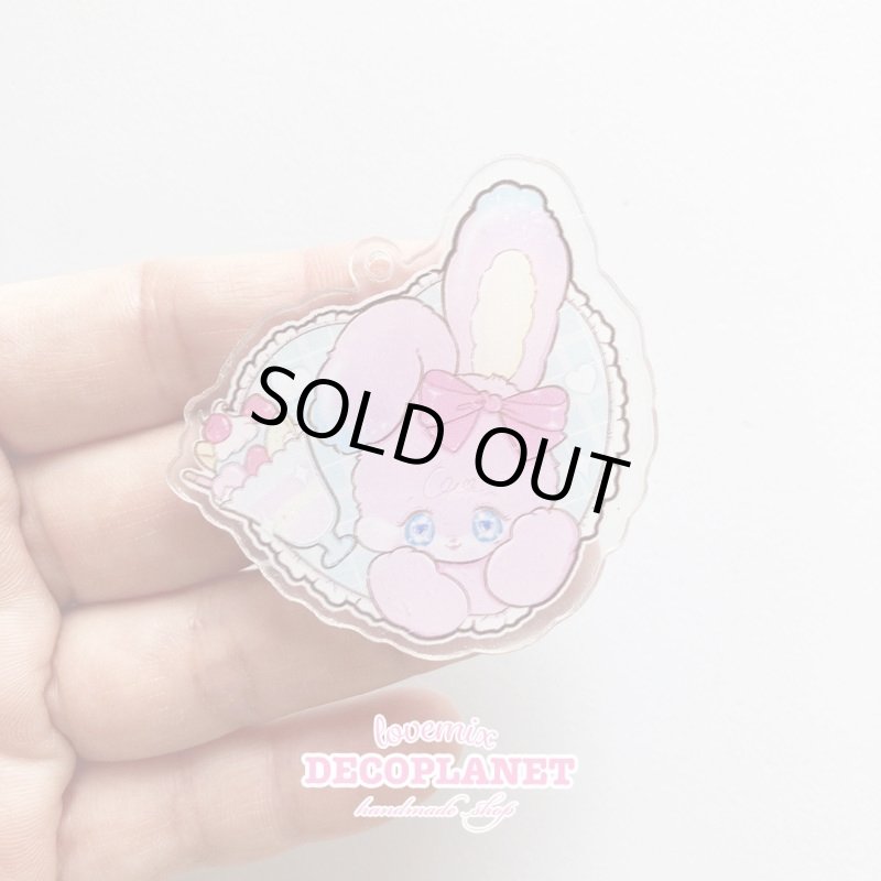 画像7: クリアプラ板 　みるちい　ピンクうさぎ　おんぷう　ハート　くまアイス　おやすみ　ハート　 (7)