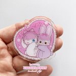 画像5: クリアプラ板 　みるちい　ピンクうさぎ　おんぷう　ハート　くまアイス　おやすみ　ハート　 (5)