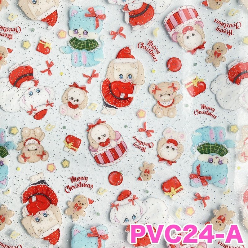 画像2: PVCシート　クリスマス　ラメあり (2)