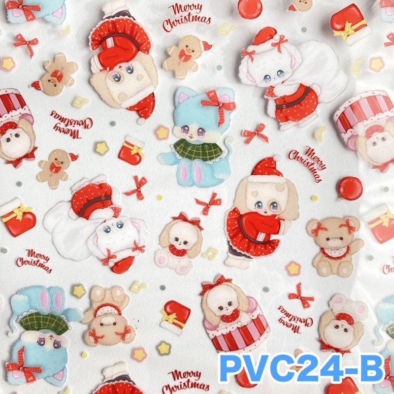 画像2: PVCシート クリスマス ラメなし (2)