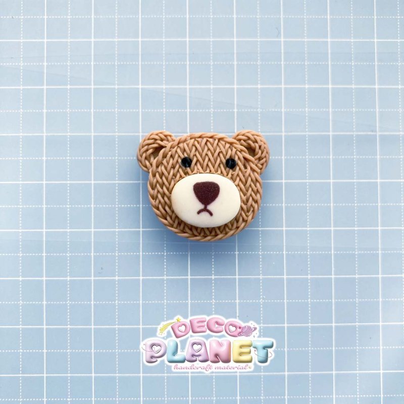 画像2: あみ編み　くまちゃん　お顔 (2)