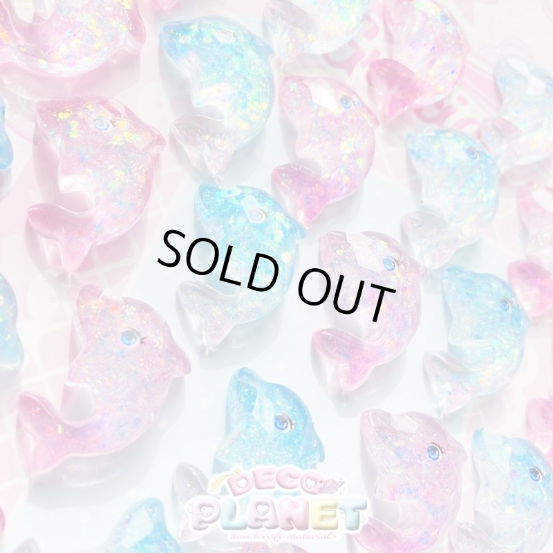 画像2: ダイカット　イルカ　ブルー　ピンク (2)