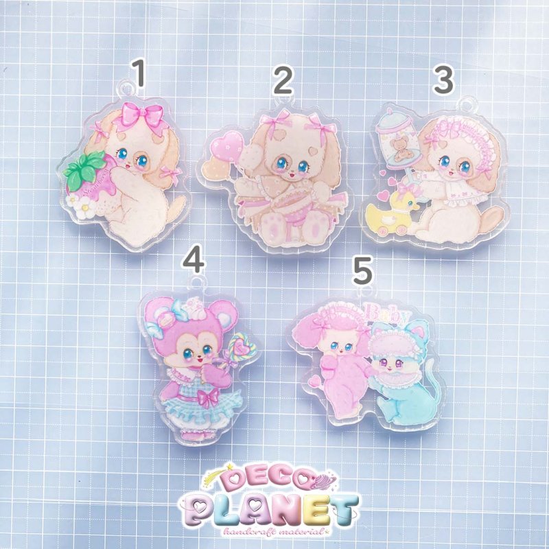 画像2: BIG チャーム アクリル プラ板 オリジナルキャラクター  1枚 (2)