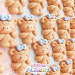 画像2: ポーズ　水色リボン　くまちゃん (2)