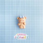 画像3: ポーズ　水色リボン　くまちゃん (3)
