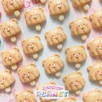 画像1: くまさん　棒チョコ　きのこ型 (1)