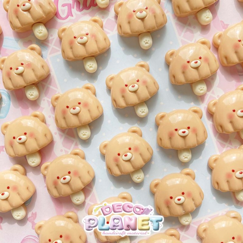画像1: くまさん　棒チョコ　きのこ型 (1)