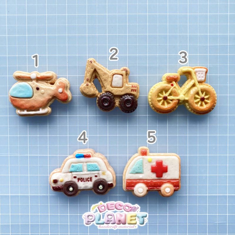 画像2: アイシングクッキー　乗り物 (2)