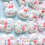 画像2: もこもこ　白ウサギちゃん　リボン (2)