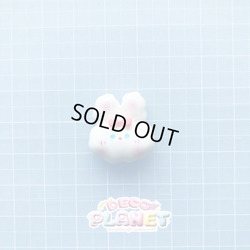 画像3: もこもこ　白ウサギちゃん　リボン (3)