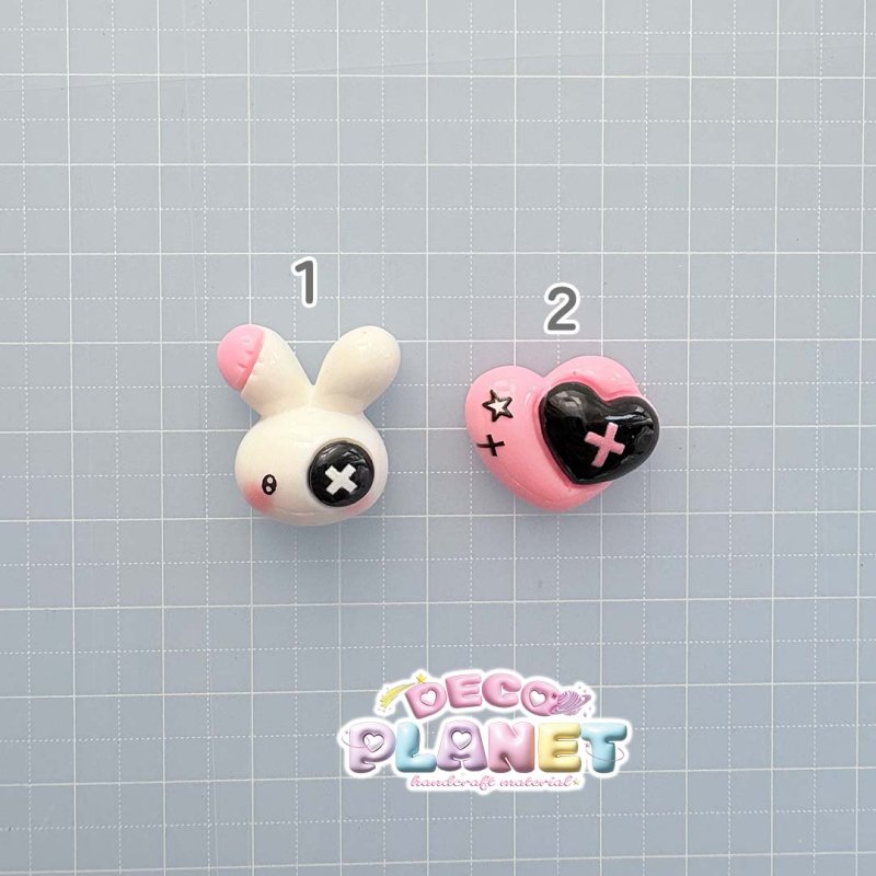 画像3: ハート　ブラック　ウサギ (3)