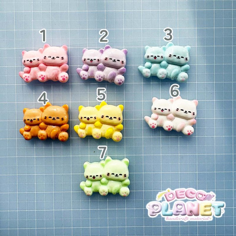 画像3: 推しカラー　猫ちゃん２匹 (3)