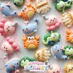 画像1: 海の仲間たち　クラゲ　タツノオトシゴ　かに　たこ　くじら (1)