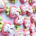画像2: いちごの着ぐるみをきた　白うさぎちゃん (2)