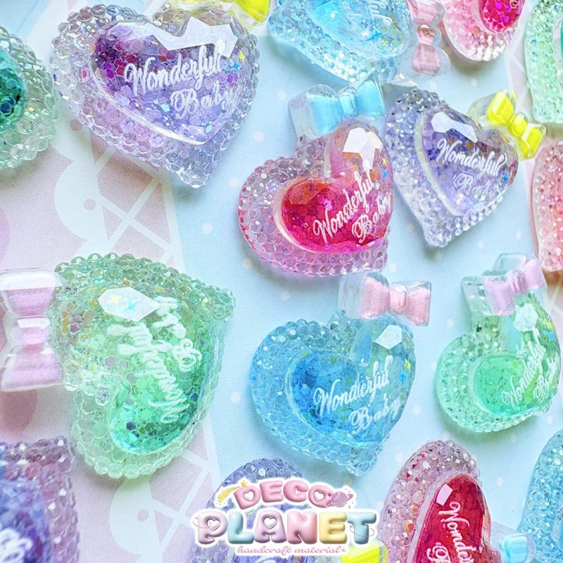 画像2: キラキラ　ハート　リボン　英字 (2)