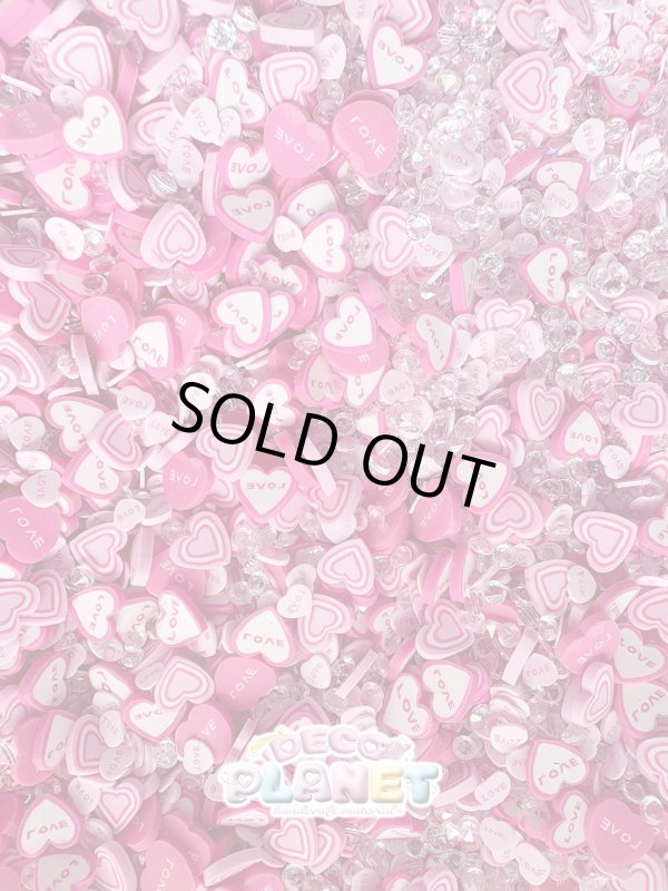 画像2: デコプラ　オリジナルミックス　キラキラ　ピンク＆ハート (2)