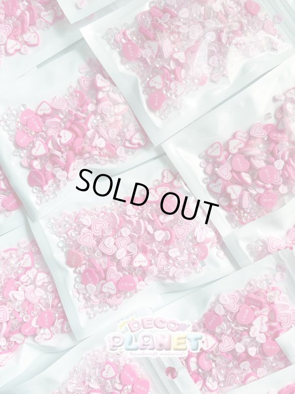 画像3: デコプラ　オリジナルミックス　キラキラ　ピンク＆ハート (3)