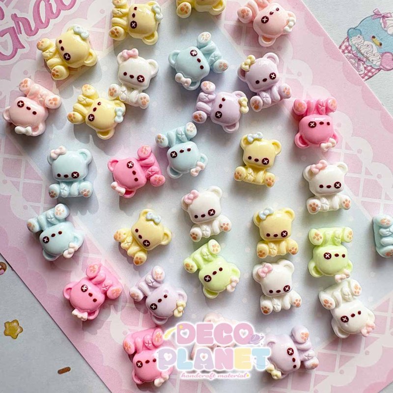 画像2: ランダム　ミニパーツ　カラフルくま 　 (2)