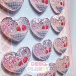画像2: いちご味　ダイカット　ハート　キラキラ (2)