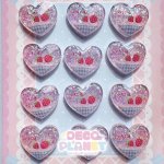 画像1: いちご味　ダイカット　ハート　キラキラ (1)