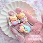 画像1: ブルー　ピンク　POP くま (1)