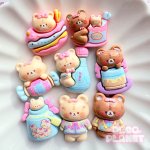 画像2: ブルー　ピンク　POP くま (2)