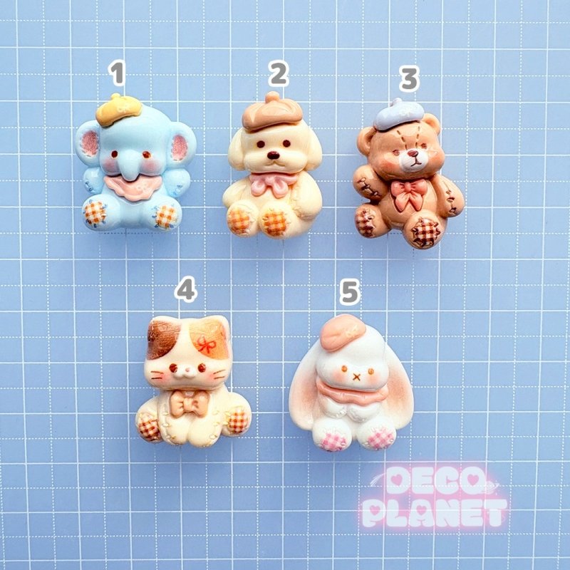 画像4: ベレー帽　チェック　アニマル (4)