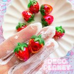 画像2: ビーズ　オーロラ加工　いちご (2)