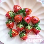 画像3: ビーズ　オーロラ加工　いちご (3)