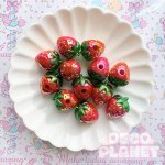 画像4: ビーズ　オーロラ加工　いちご (4)