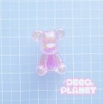 画像4: ランダム５セットビーズ　　オーロラ加工　くま (4)