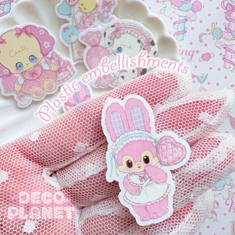 画像5: 白プラ　 Sweet Carnival Wonderlandシリーズ　１デザイン4枚セット (5)