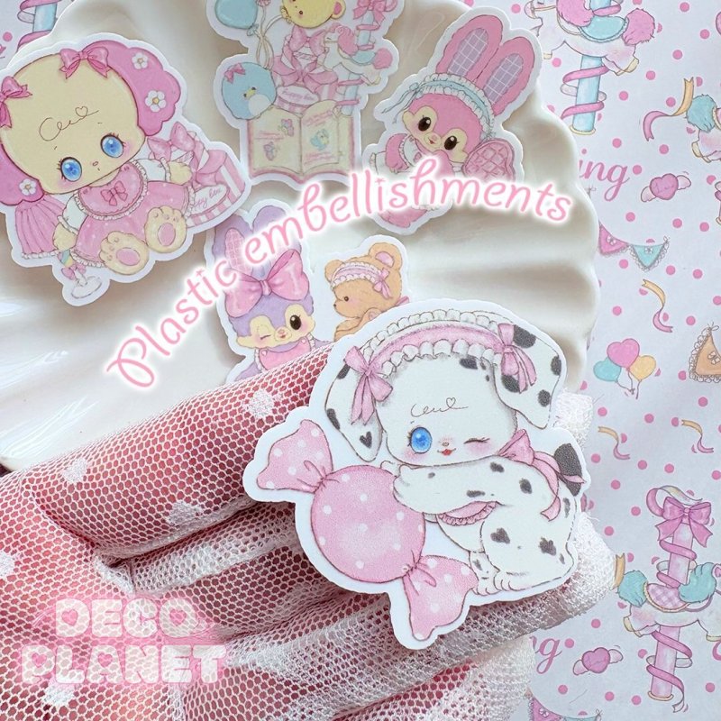 画像7: 白プラ　 Sweet Carnival Wonderlandシリーズ　１デザイン4枚セット (7)