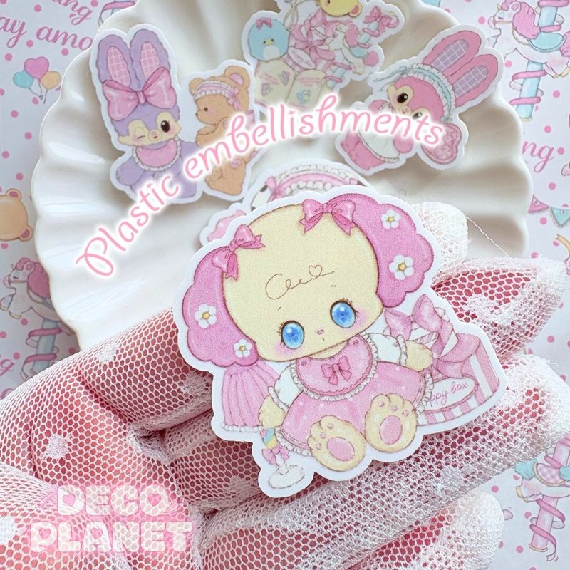 画像4: 白プラ　 Sweet Carnival Wonderlandシリーズ　１デザイン4枚セット (4)