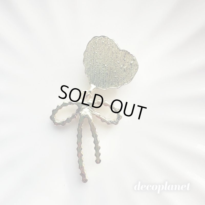 画像4: カボションゆらゆらかわいい　パールとリボン　合金　パールとリボン（2個入り） (4)