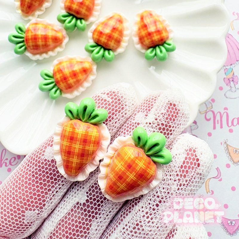 画像1: フリル　レース　にんじん (1)