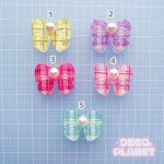 画像3: パール付き　チェックリボン (3)