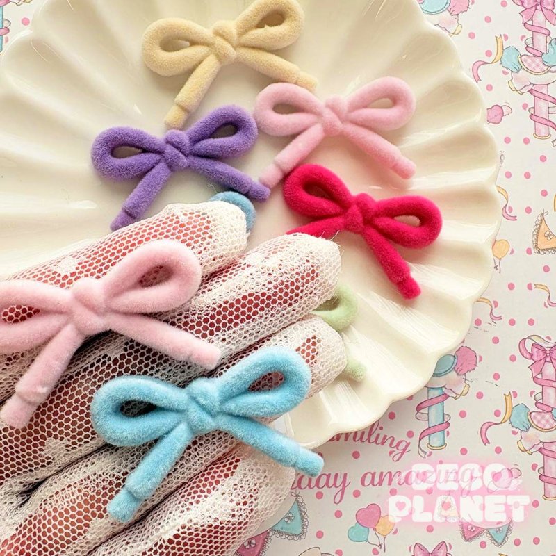 画像1: 紐風　もふもふ　リボン (1)