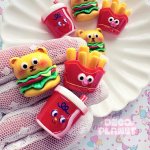 画像1: くまバーガー　コーラ　ポテト　 (1)