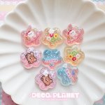 画像2: キラキラ　お花型　くま　うさぎ　エンジョイ　お花 (2)