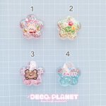 画像3: キラキラ　お花型　くま　うさぎ　エンジョイ　お花 (3)