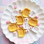 画像1: アニマル　フライパン　　黄色くま　しろくま (1)